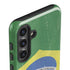 Brazil Flag Distressed Galaxy S24 Plus Impact Case